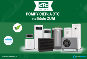 Pompy ciepła CTC na liście ZUM