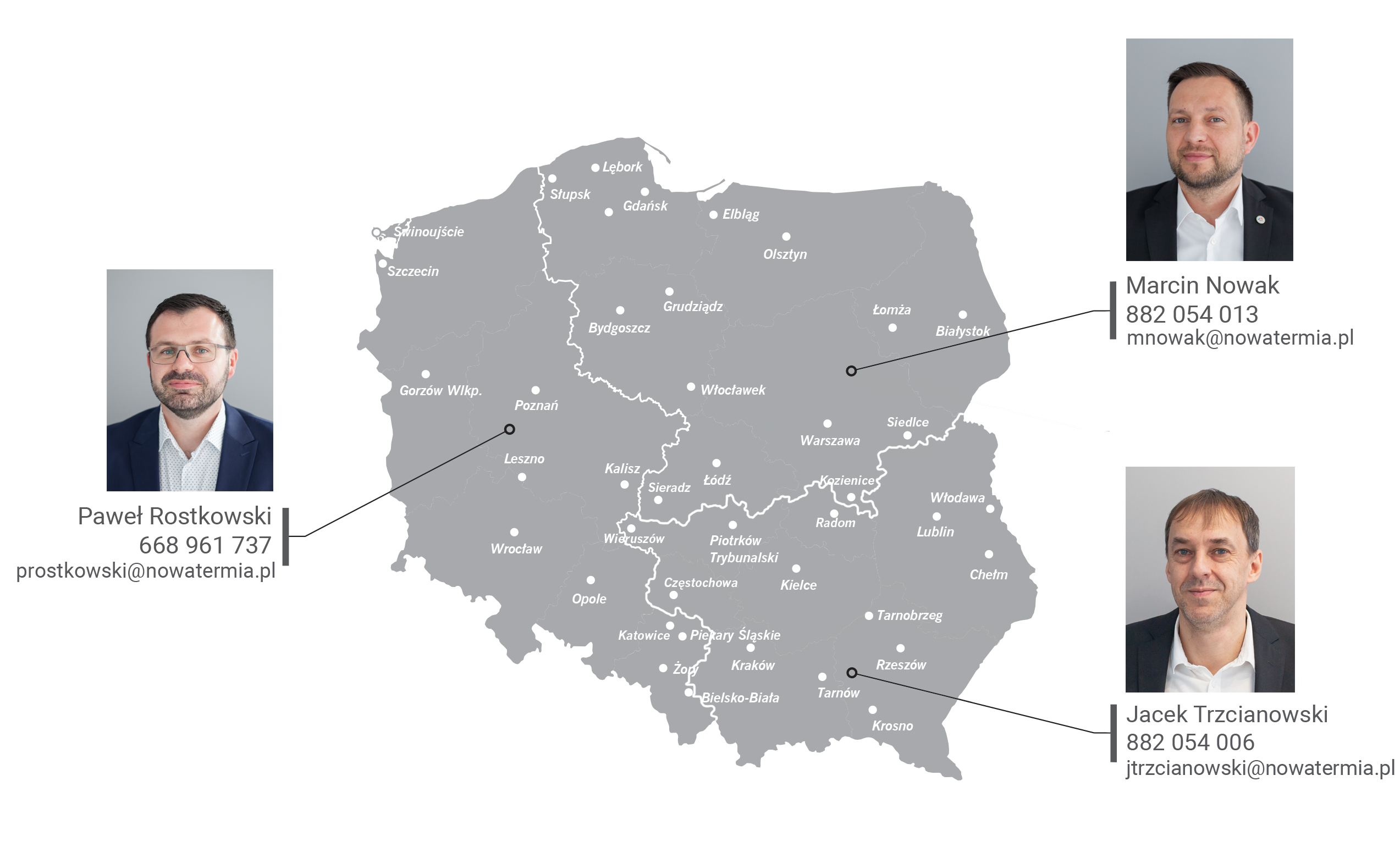 Mapka – regiony handlowe Mapa handlowa