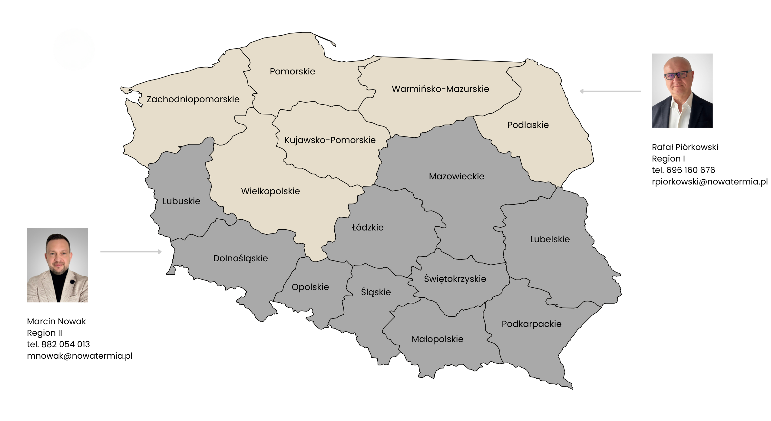 Mapa regionów handlowych